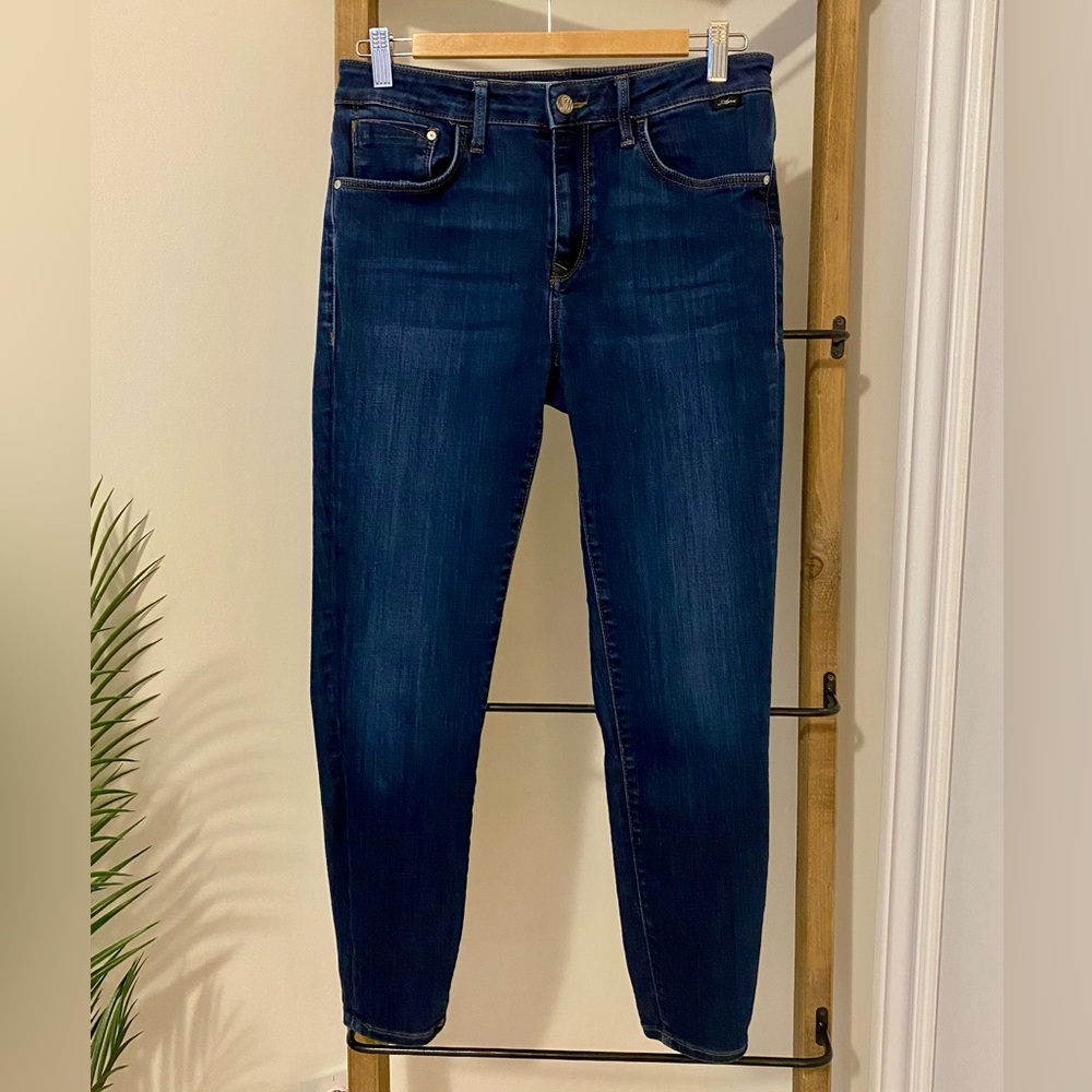 Mavi Deep Indigo Women's Skinny Jeans, 29/27
